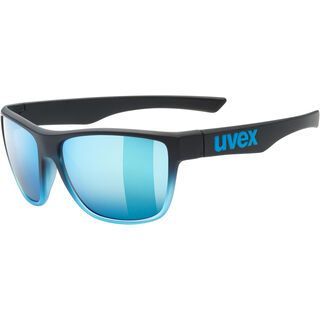 uvex lgl 41, black mat blue/Lens: mirror blue - Sonnenbrille
