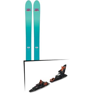 Set: DPS Skis Nina F99 Foundation 2018 + Marker Kingpin 13 Demo black/copper