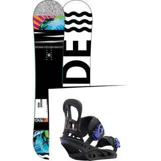 Set: Ride Rapture 2017 + Burton Scribe 2017, black/lavender - Snowboardset