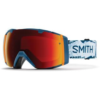 Smith I/O inkl. Wechselscheibe, kindred/Lens: sun red mirror chromapop - Skibrille