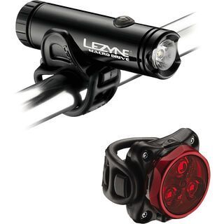 Lezyne LED Macro Drive white & LED Zecto Drive red - Outdoorbeleuchtung