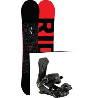 Set: Ride Machete 2017 + Nitro Team 2017, black - Snowboardset