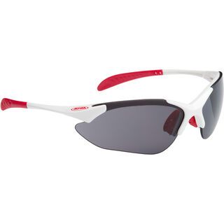 Alpina Tri-Quatox , white-red/Multilens - Sportbrille