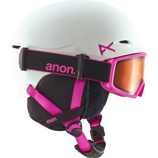 Anon Define, white/pink - Snowboardhelm