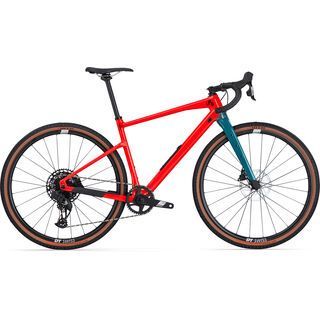 BMC URS Two neon red/dark petrol