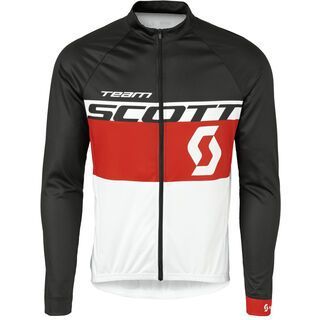 Scott RC Team l/sl Shirt, white fiery red - Radtrikot