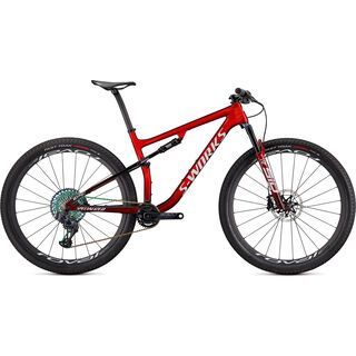 Specialized S-Works Epic red tint/brushed/white