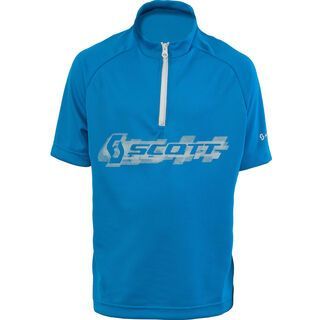Scott Shirt JR Logo s/sl, blue - Radtrikot