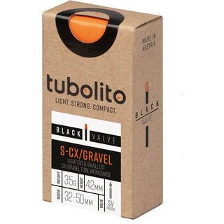 Tubolito S-Tubo CX/Gravel 42 mm - 700C x 32-50 / Black Valve orange/black