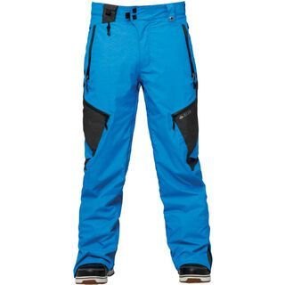 686 Glacier Synth Thermagraph Pant, Blue Heather Twill Colorblock - Snowboardhose