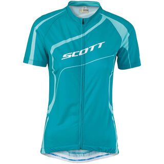 Scott Womens Shadow 20 s/sl Shirt, ocean blue/aqua blue - Radtrikot