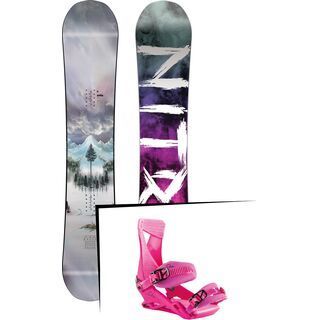 Set: Nitro Beast Nitro x Volcom 2019 + Nitro Zero muted brights series raspberry