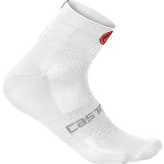 Castelli Quattro 6 Sock, white - Radsocken