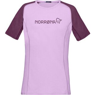 Norrona fjørå equaliser lightweight T-Shirt W's dark purple/violet tulle