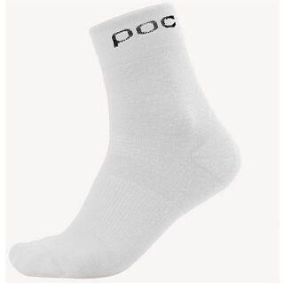 POC Long Bike Sock, White - Radsocken