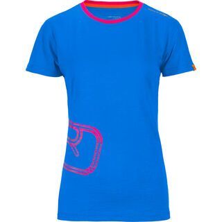 Ortovox Rock 'n' Wool Short Sleeve Women, vivid blue - Funktionsshirt