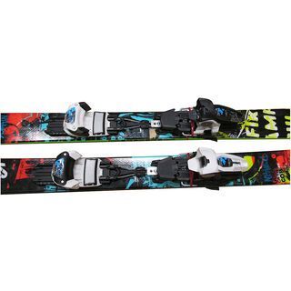*** 2. Wahl *** Set Deal: K2 Domain 2013, colourful + Marker Griffon 13 2013, white/black - Ski Set | 169cm/90 mm