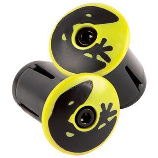 Lizard Skins Road Bar End Plugs neon yellow