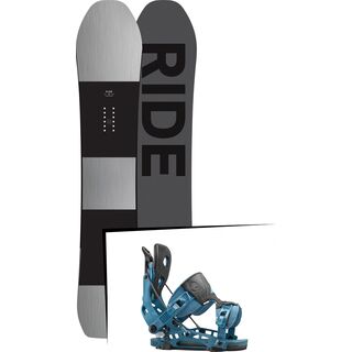 Set: Ride Timeless 2017 + Flow NX2 2016, blue - Snowboardset
