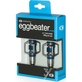 Crank Brothers Eggbeater 3 Hangtag Version, silber/blau - Pedale