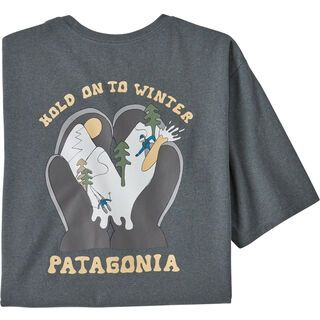 Patagonia Men's Hold On To Winter Responsibili-Tee plume grey