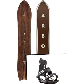 Set: Arbor Clovis 2017 + K2 Cinch CTX 2017, black - Snowboardset