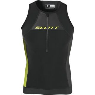 *** 2. Wahl *** Scott Tank Plasma, black/yellow - Radtrikot | Größe L