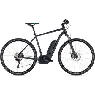 Cube Cross Hybrid Pro 400 2018, grey´n´flashgreen - E-Bike