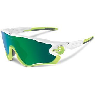 Oakley Jawbreaker, polished white/jade iridium - Sportbrille