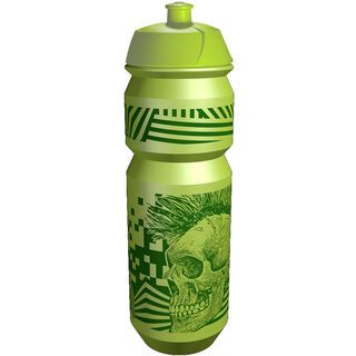 Riesel Design flasche, skull green - Trinkflasche
