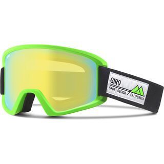Giro Semi + Spare Lens, bright green frame pop/loden yellow - Skibrille