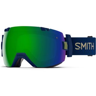 Smith I/OX inkl. Wechselscheibe, navy camo split/Lens: sun green mirror chromapop - Skibrille