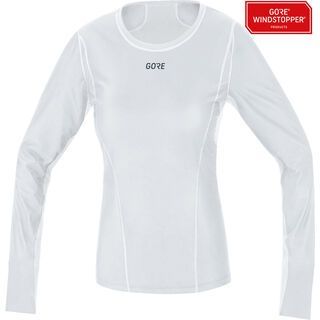 Gore Wear M Damen Gore Windstopper Base Layer ThermoShirt Langarm light grey/white