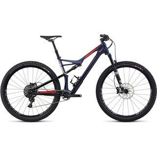 Specialized Camber FSR Expert Carbon 29 2017, blue/red/met white - Mountainbike