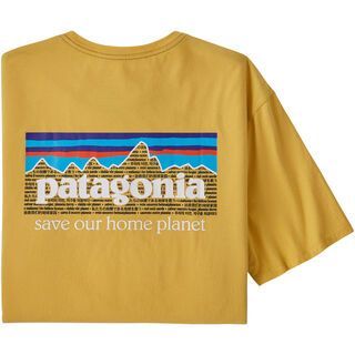 Patagonia Men's P-6 Mission Organic T-Shirt surfboard yellow