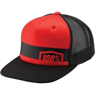 100% Quest Snapback Hat, red - Cap