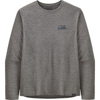 Patagonia Men's Long-Sleeved Capilene Cool Daily Graphic Shirt '73 skyline: feather grey