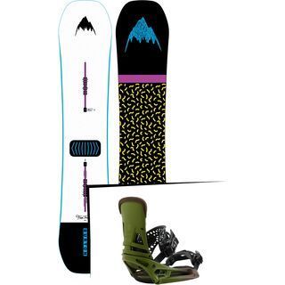 Set: Burton Free Thinker Wide 2019 + Burton Malavita EST camp on green