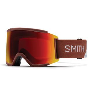 Smith Squad XL inkl. Wechselscheibe, adobe split/Lens: sun red mirror chromapop - Skibrille