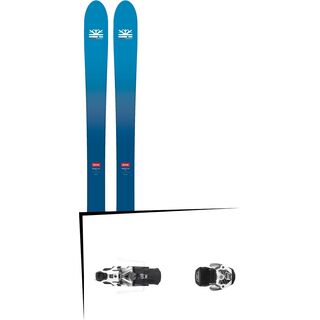 Set: DPS Skis Wailer F106 Foundation 2018 + Atomic Warden MNC 13 gun metal/white