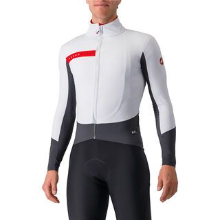 Castelli Beta RoS Jacket silver gray/dark gray-red