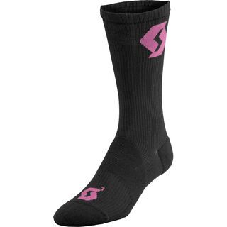 Scott Womens Endurance Long Socken, black/bright pink - Radsocken