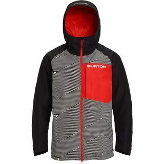 Burton Gore-Tex Radial Insulated Jacket, true black/flame scarlet - Snowboardjacke