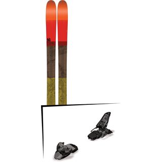 Set: K2 SKI Poacher 2017 + Squire 11 110 mm, black anthracite - Skiset