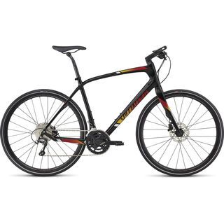 Specialized Sirrus Comp Carbon 2017, black/red/silver - Fitnessbike