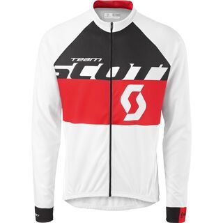 Scott RC Team l/sl Shirt, white/red - Radtrikot