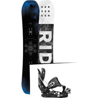 Set: Ride Berzerker 2017 + Flow NX2 Hybrid 2017, black - Snowboardset