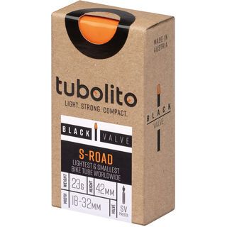 Tubolito S-Tubo-Road 42 mm - 700C x 18-32 / Black Valve orange