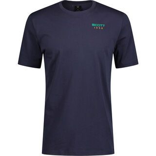 Scott Retro Short-Sleeve Men's Tee dark blue/amazon green