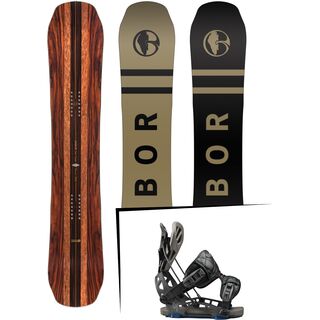 Set: Arbor Coda Camber Premium 2017 + Flow NX2-GT 2017, black - Snowboardset